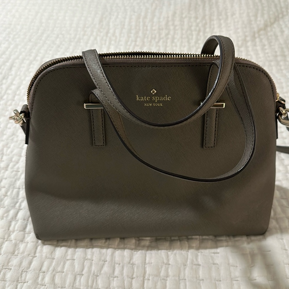 Kate Spade greycoated leather crossbody bag